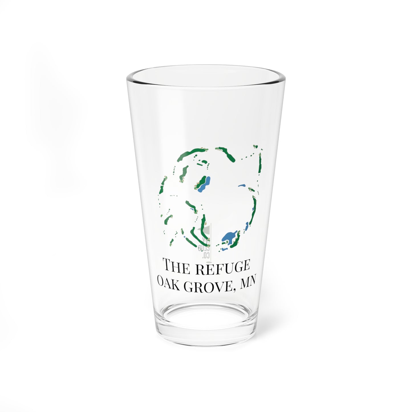 The Refuge Pint Glass, 16oz