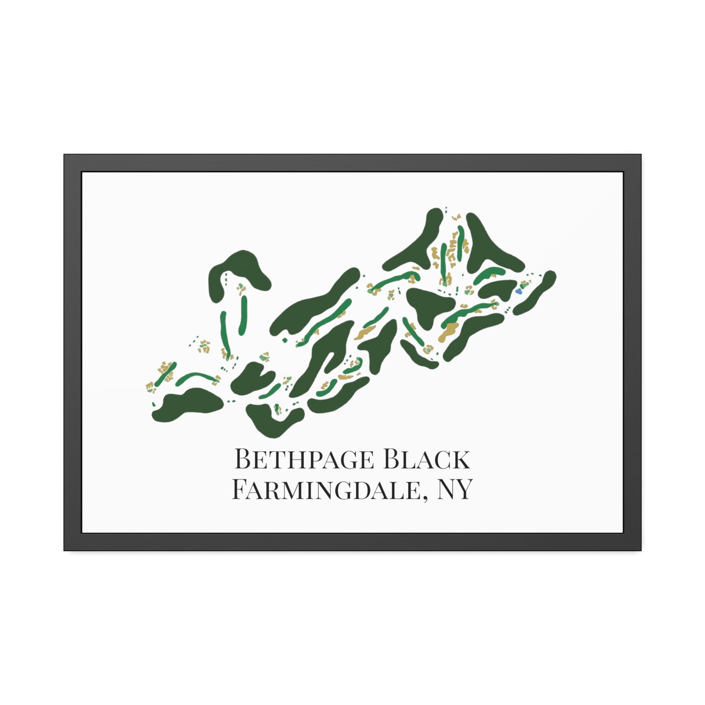 Bethpage Black Framed Print