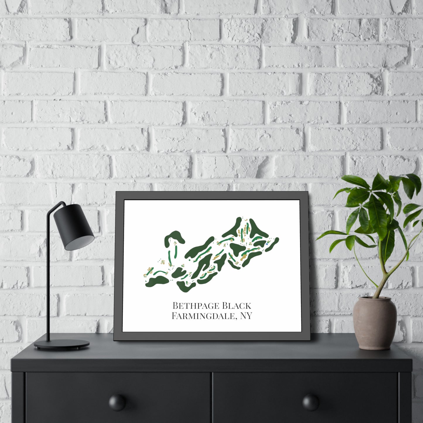 Bethpage Black Framed Print