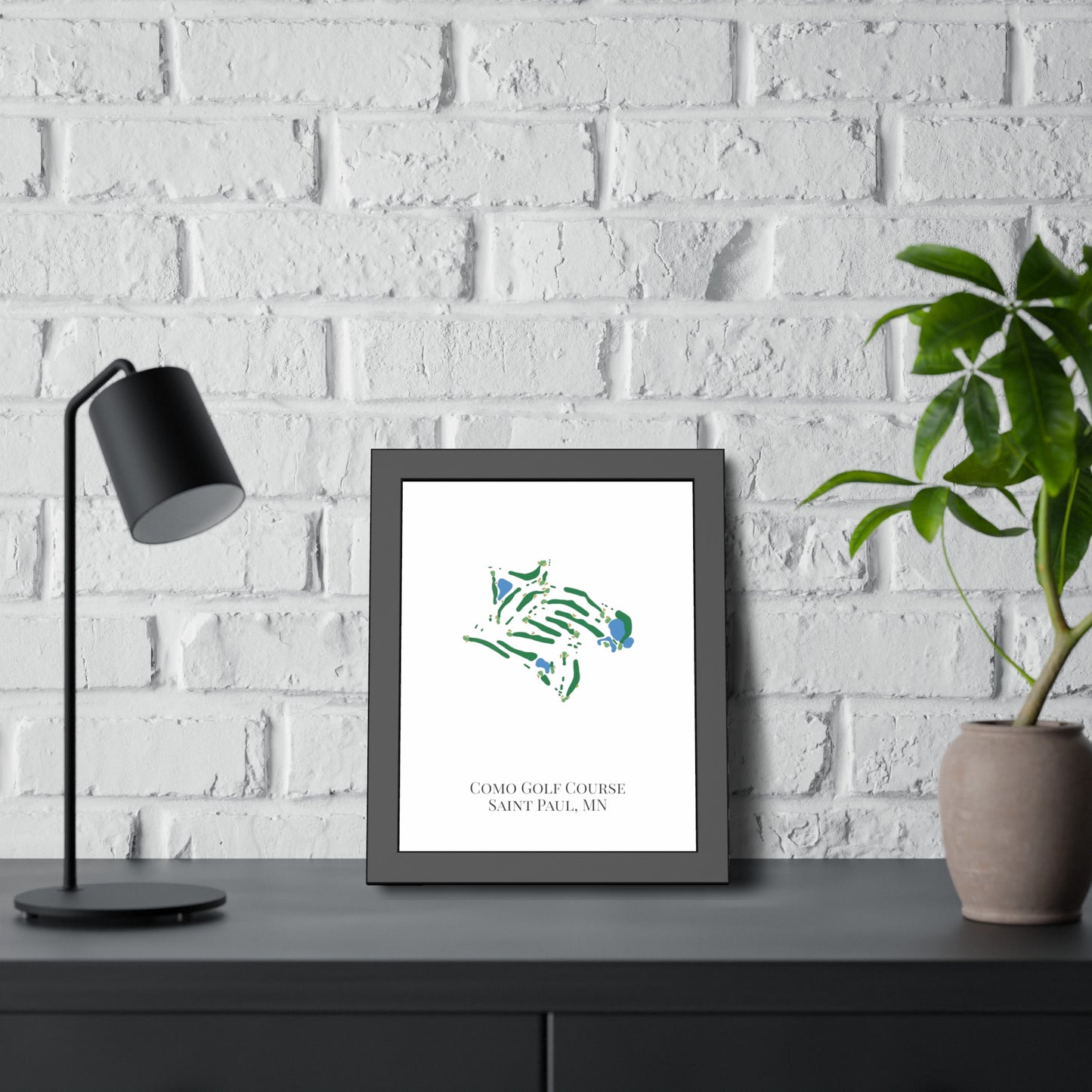 Como Golf Course Framed Print