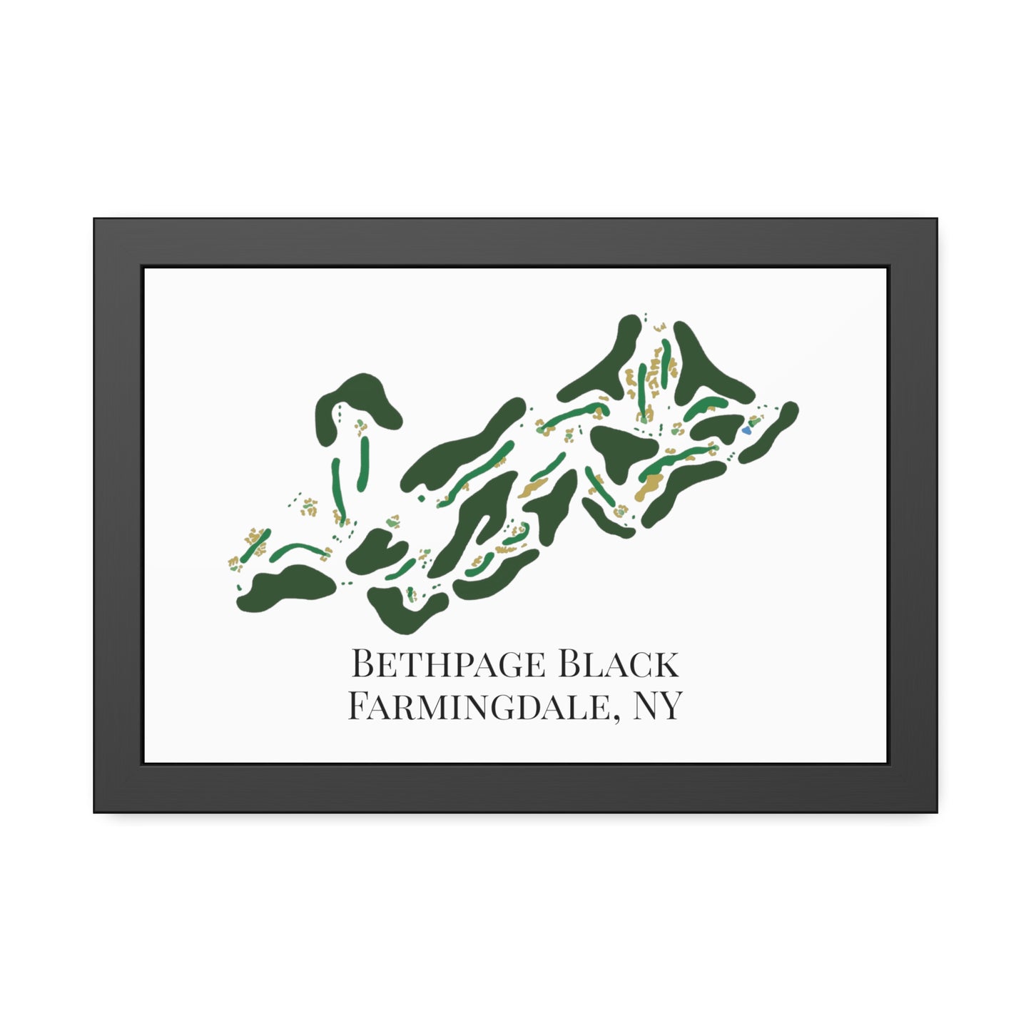 Bethpage Black Framed Print