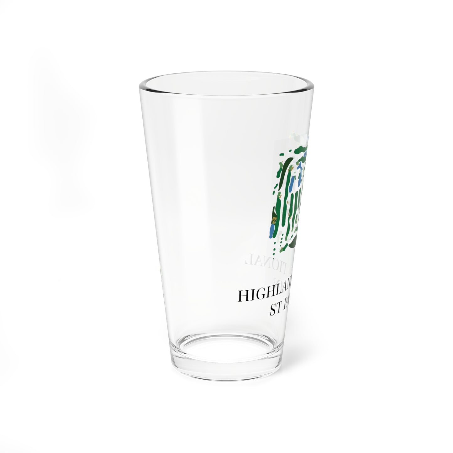 Highland National Golf Course Pint Glass, 16oz