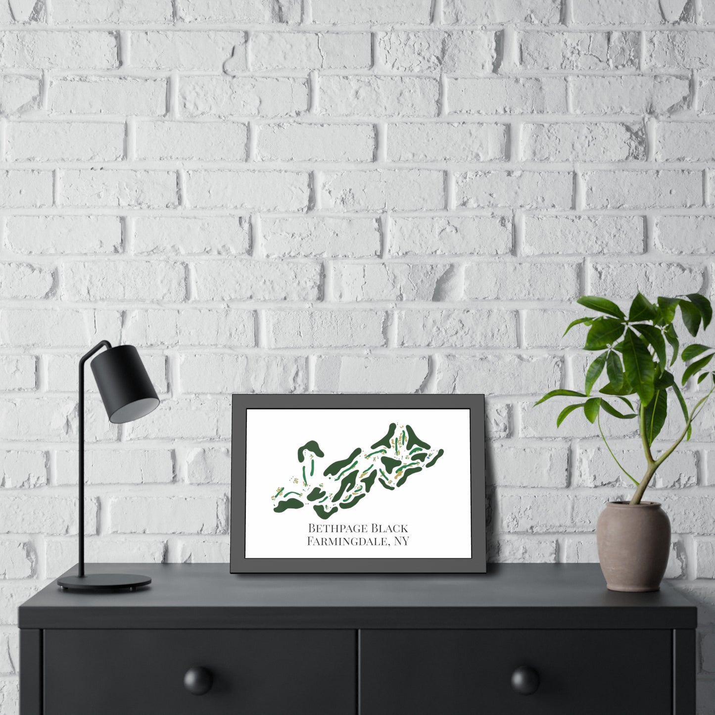 Bethpage Black Framed Print