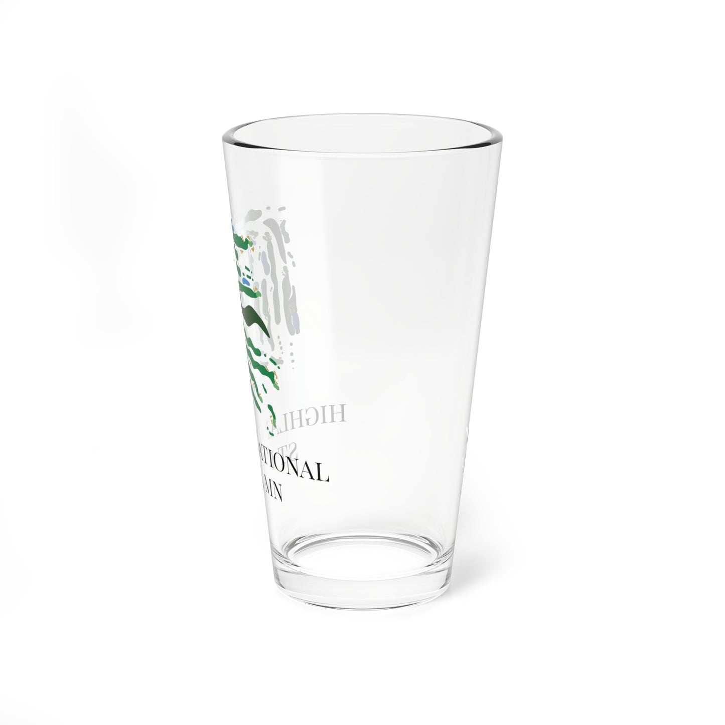 Highland National Golf Course Pint Glass, 16oz