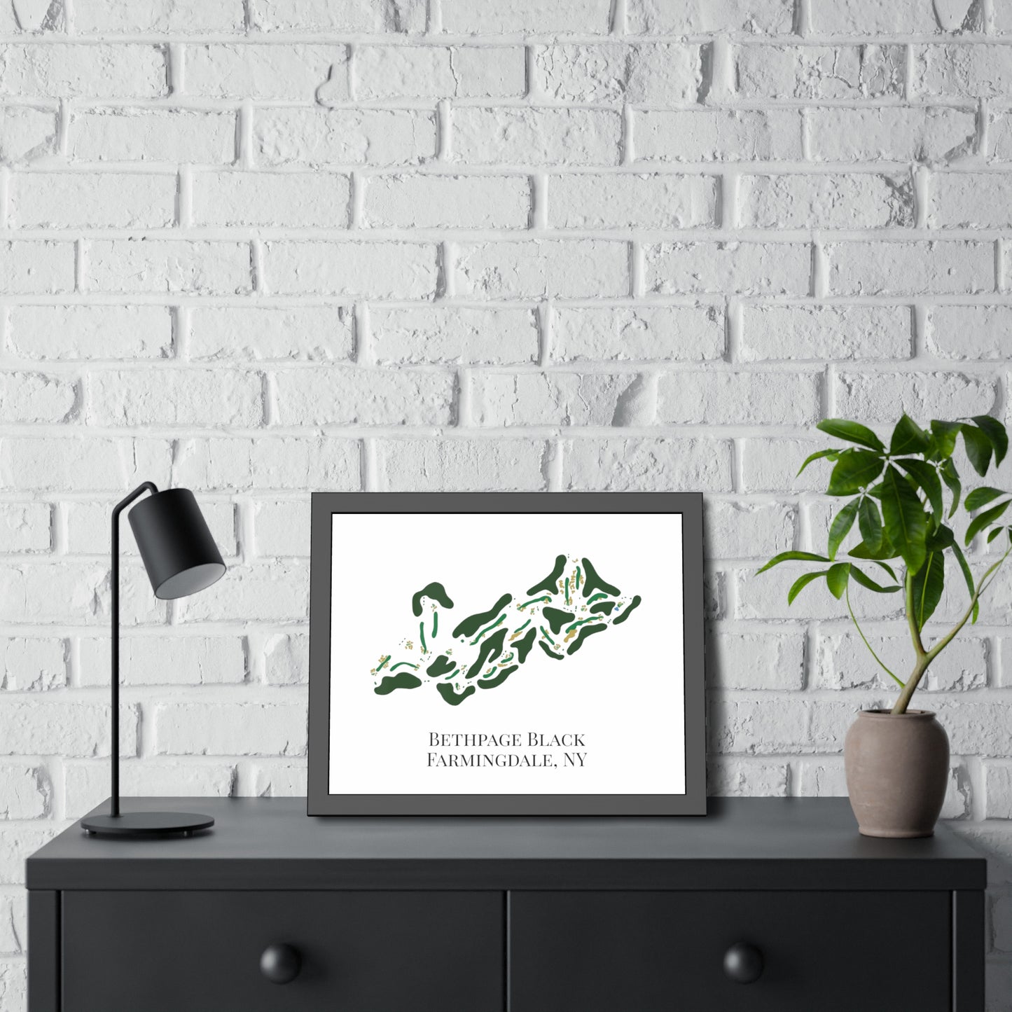 Bethpage Black Framed Print