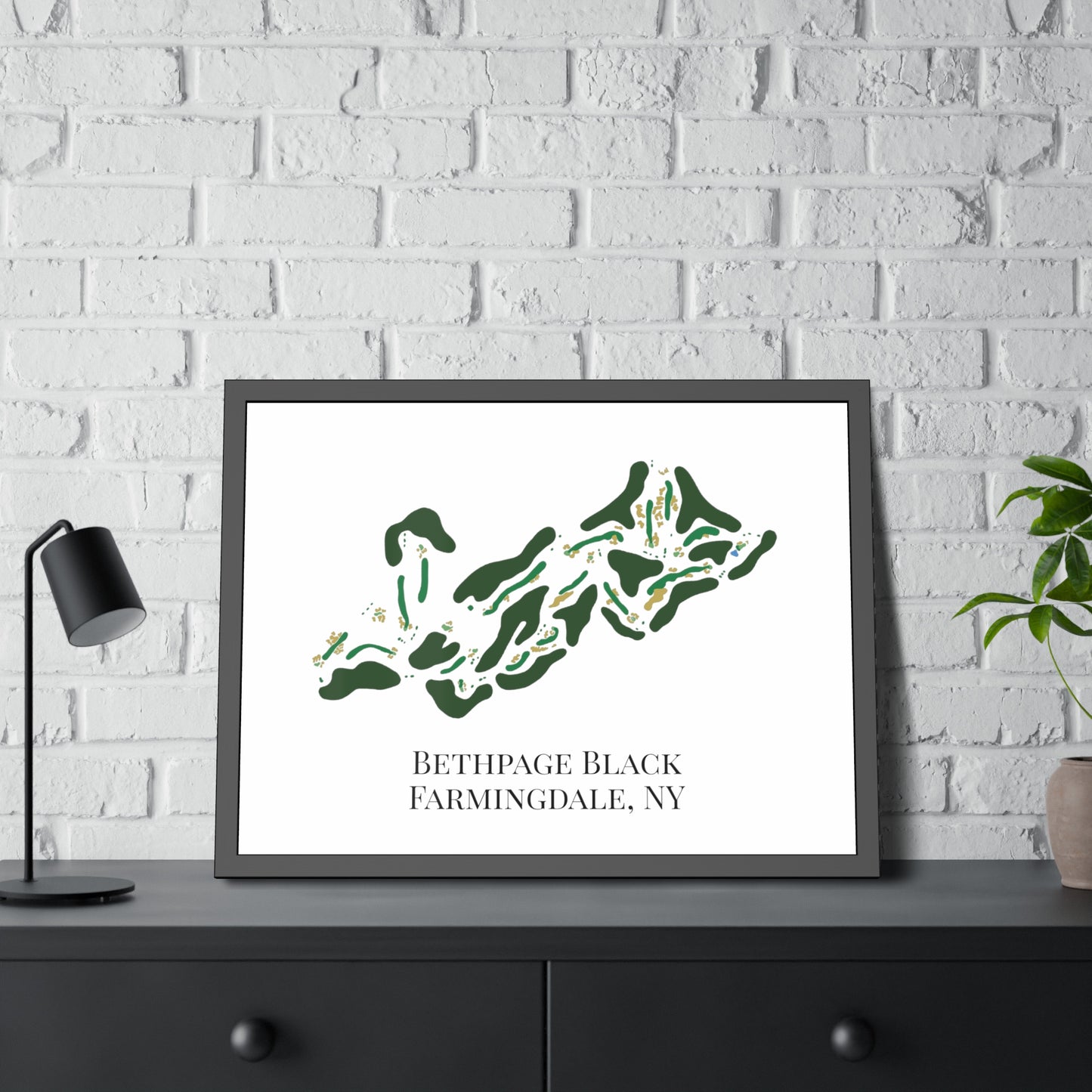 Bethpage Black Framed Print
