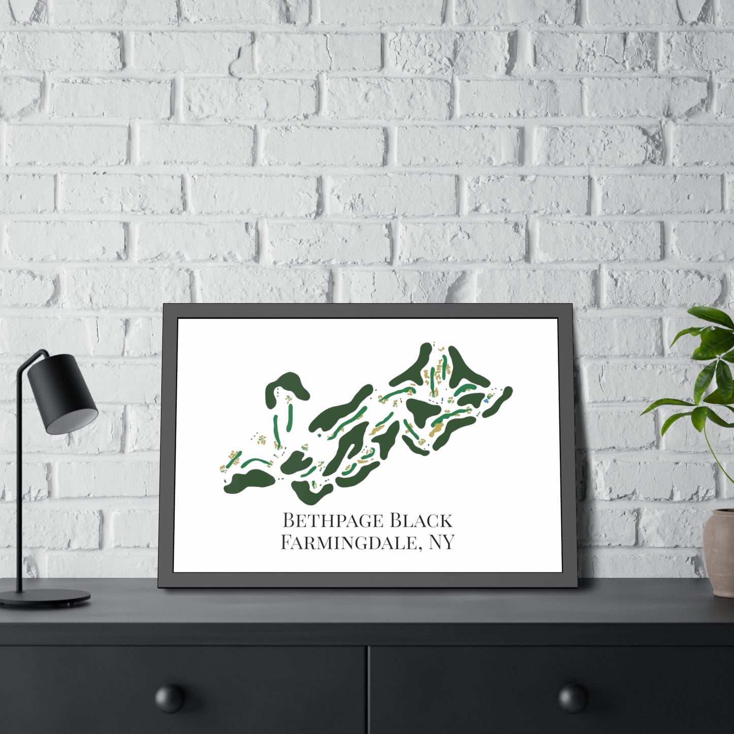 Bethpage Black Framed Print