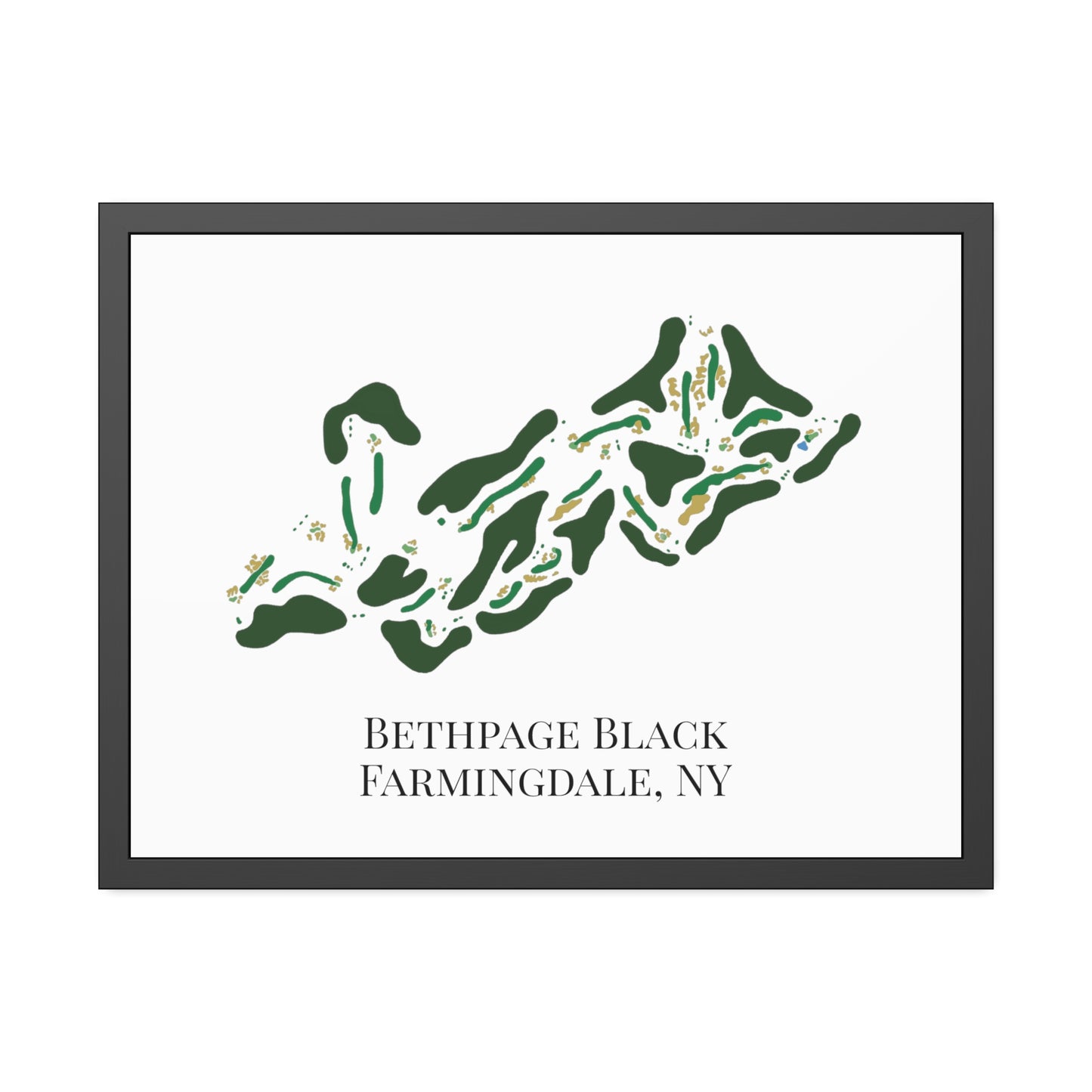 Bethpage Black Framed Print
