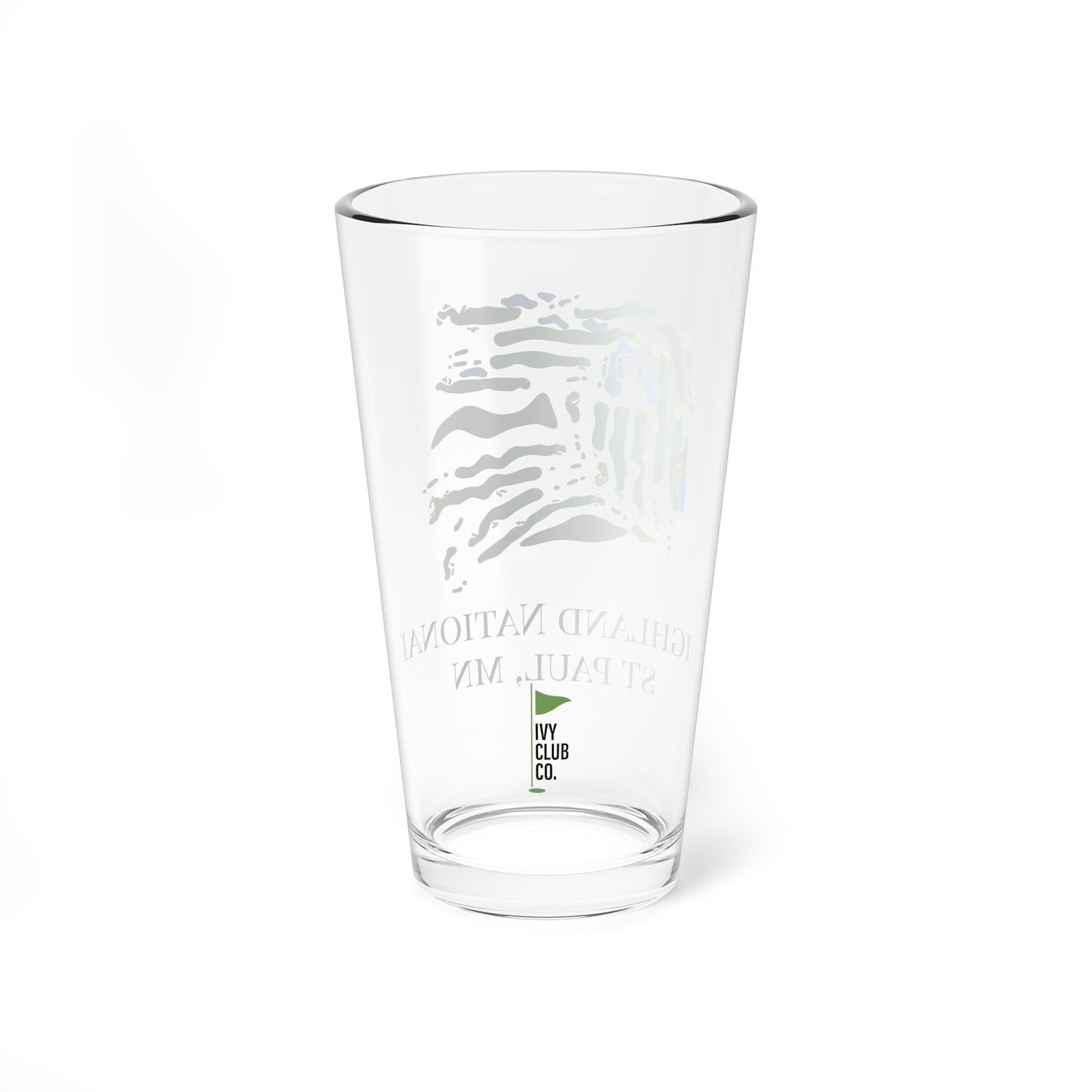 Highland National Golf Course Pint Glass, 16oz