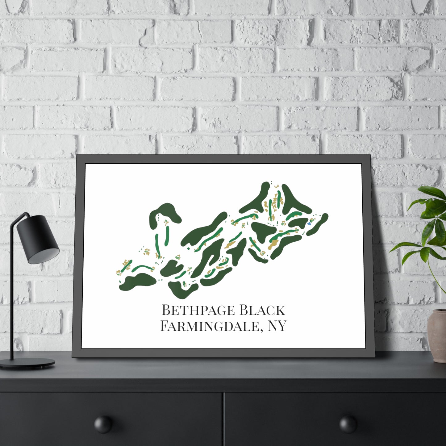 Bethpage Black Framed Print