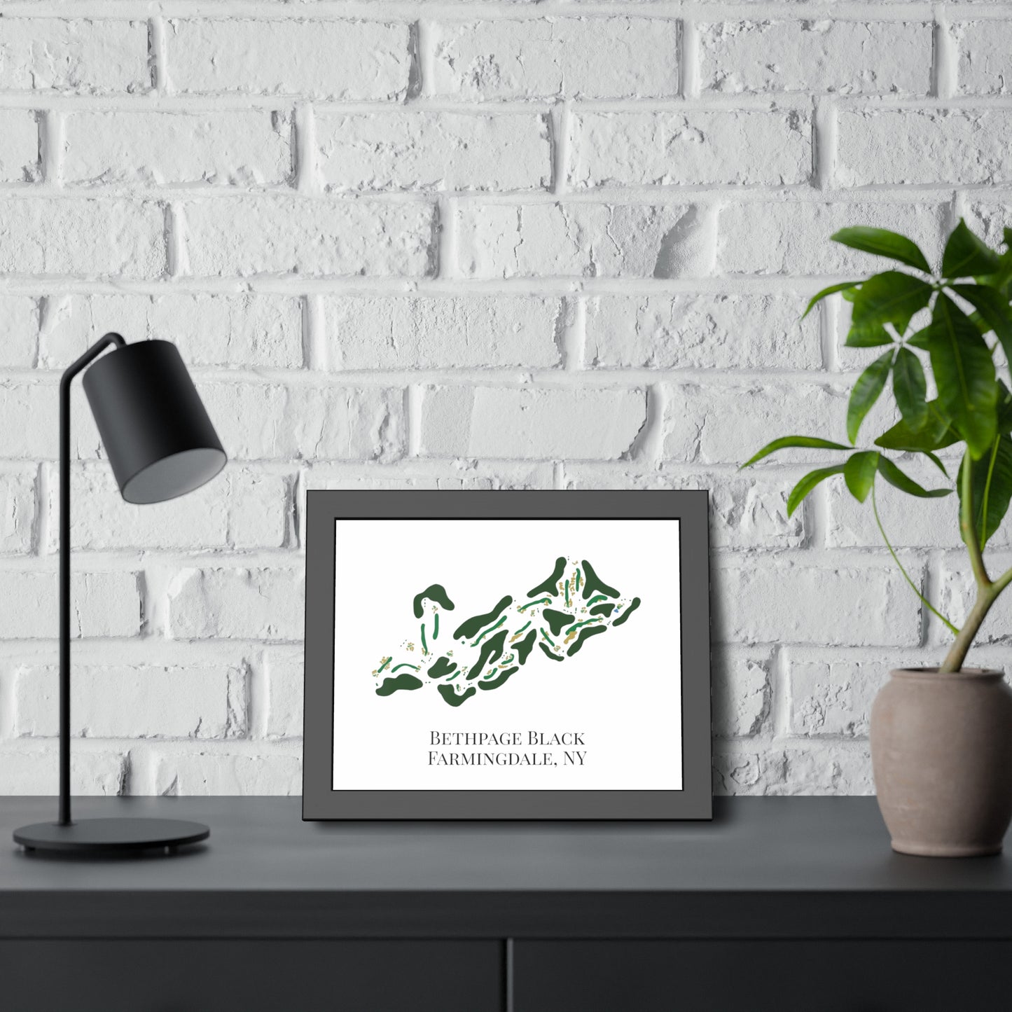 Bethpage Black Framed Print