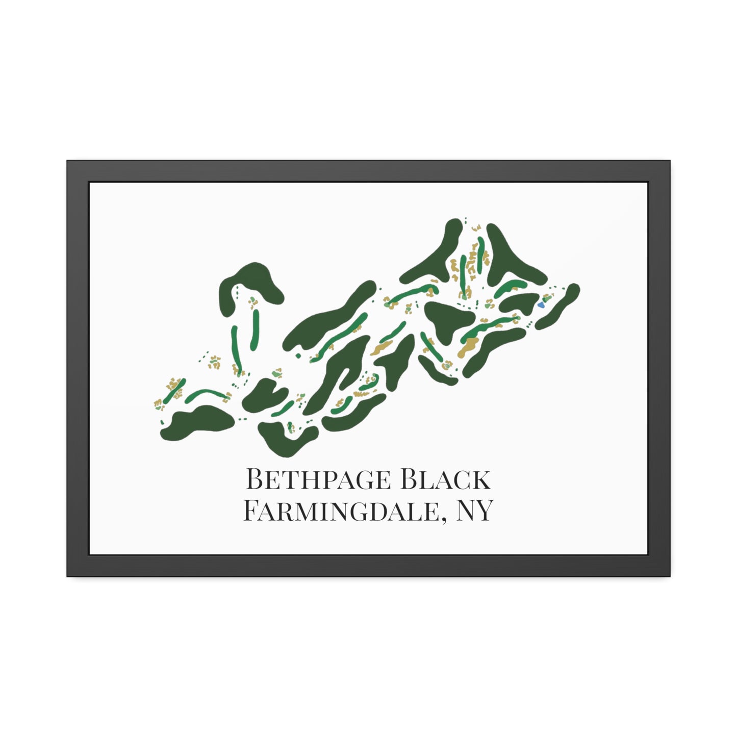 Bethpage Black Framed Print