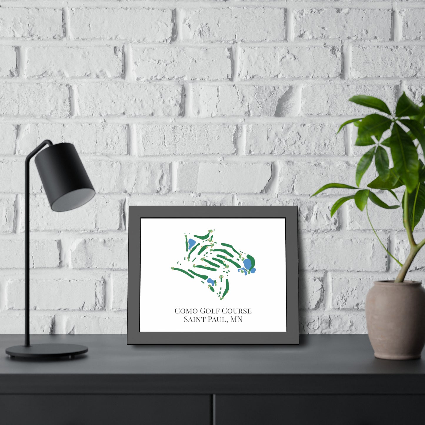 Como Golf Course Framed Print