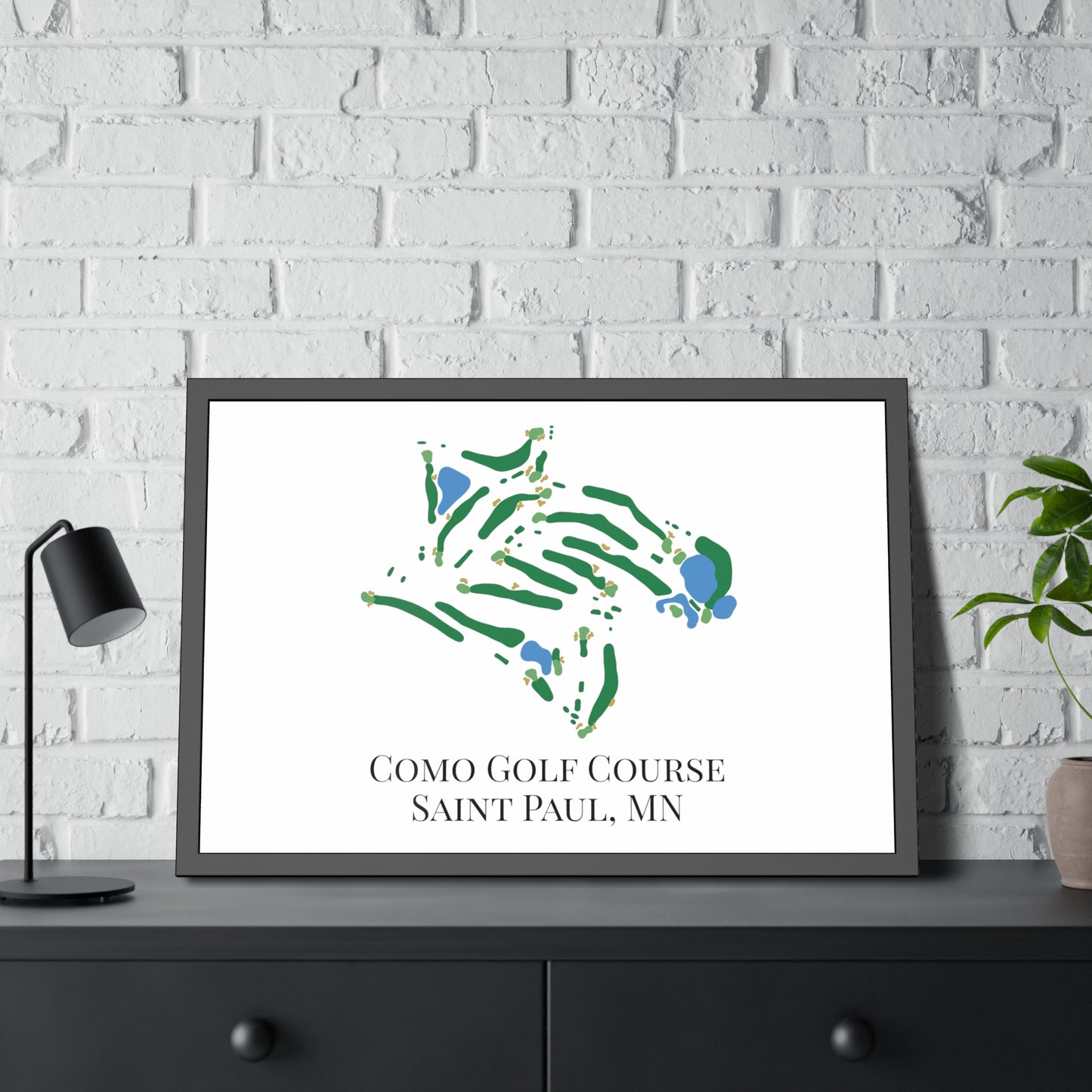 Como Golf Course Framed Print