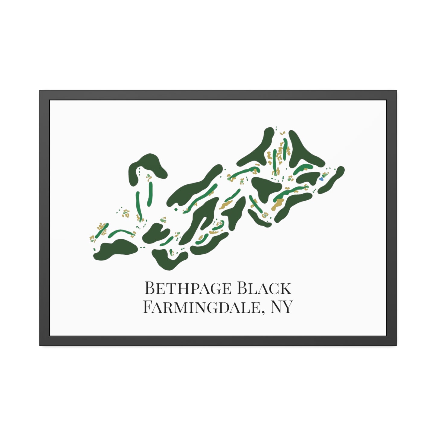 Bethpage Black Framed Print
