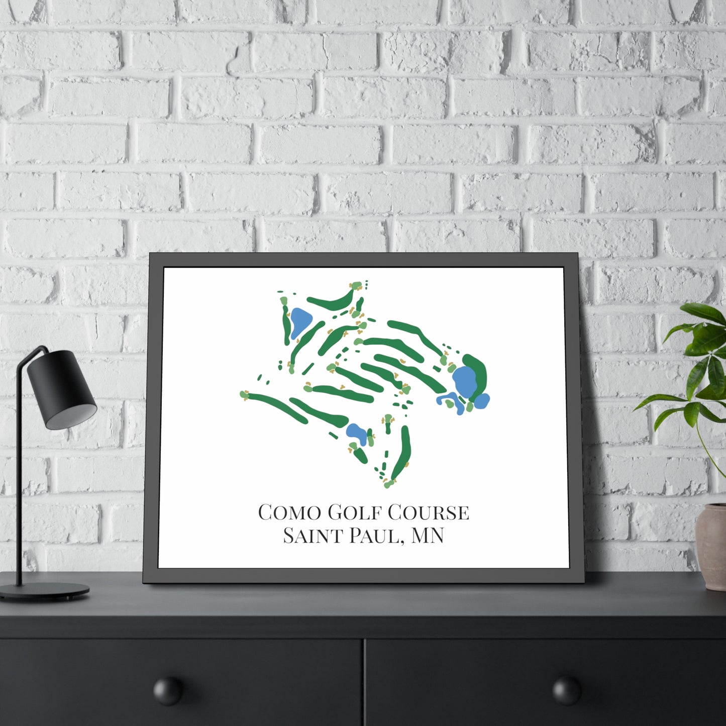 Como Golf Course Framed Print