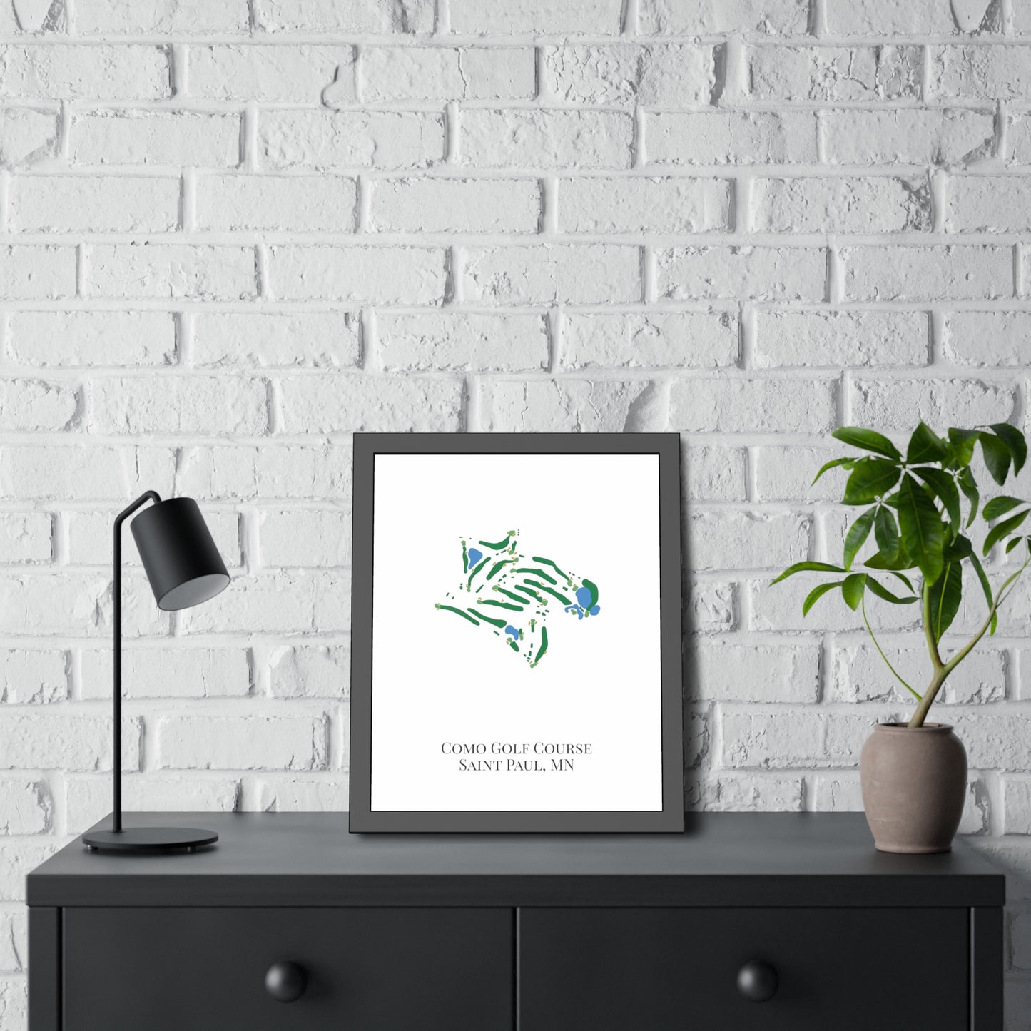 Como Golf Course Framed Print