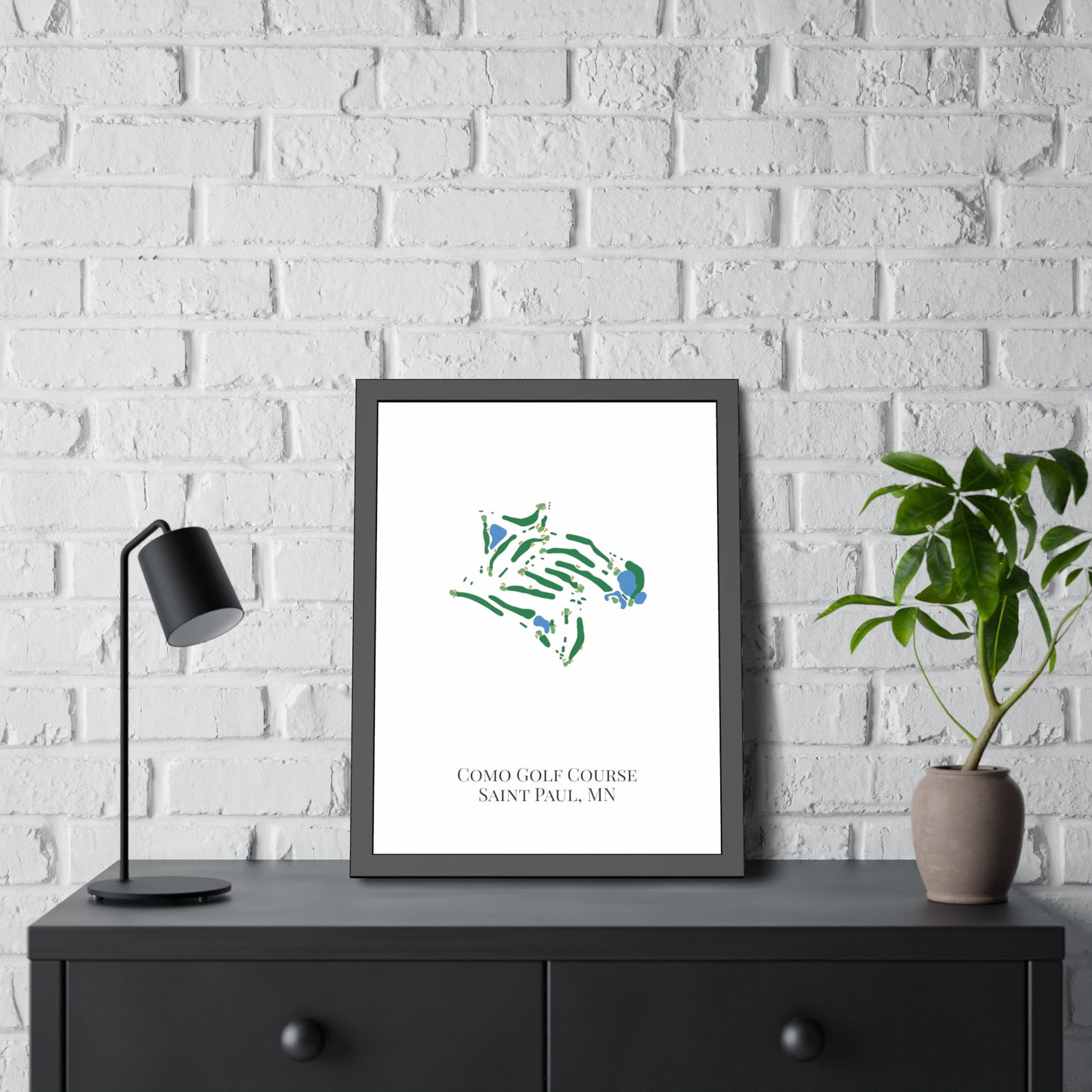 Como Golf Course Framed Print