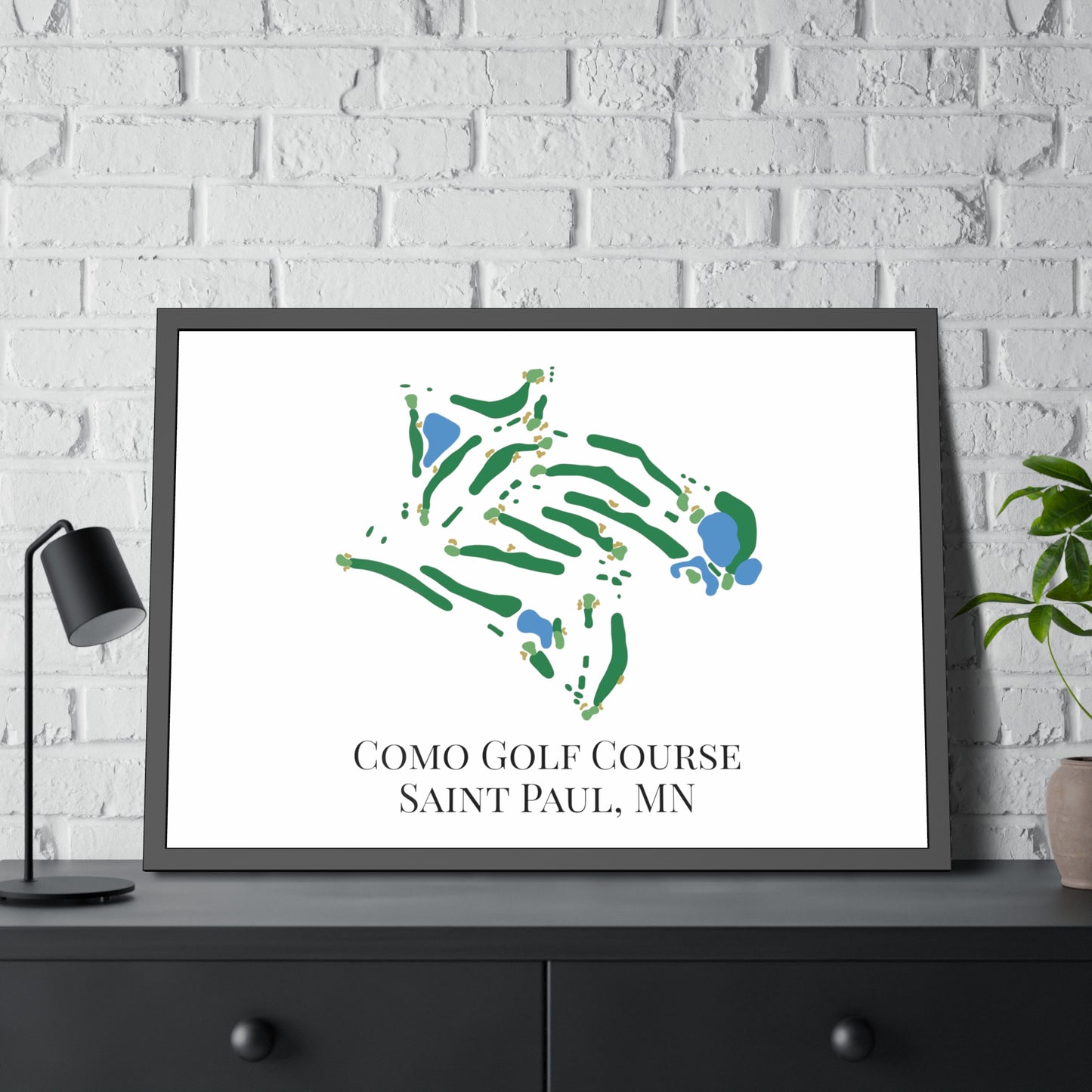 Como Golf Course Framed Print