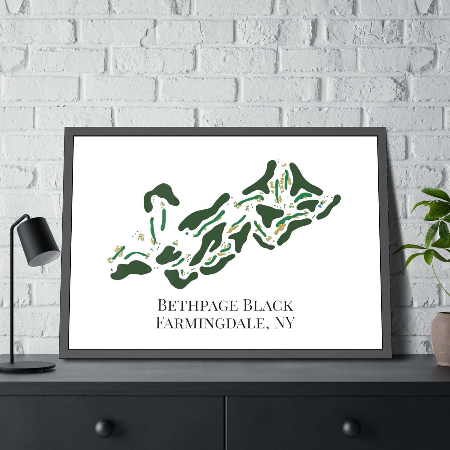 Bethpage Black Framed Print